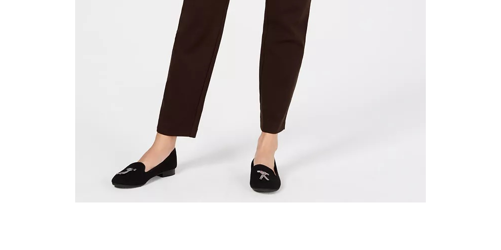 Calça feminina Charter Club Pull On Ponte Knit Marrom Tamanho 18X4,5