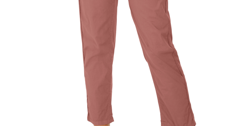 Calça utilitária com punho e fecho pull-on feminina Style &amp; Co, laranja, tamanho 6