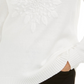 Karen Scott Suéter Feminino com Aplique de Floco de Neve Branco Tamanho P