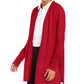 Cardigan feminino Charter Club com frente aberta, tamanho médio, vermelho, tamanho XX-G