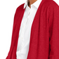 Cardigan feminino Charter Club com frente aberta, tamanho médio, vermelho, tamanho XX-G