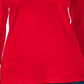 Karen Scott Top Feminino Decote Redondo Vermelho Brilhante Tamanho Médio