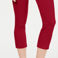 Calça jeans feminina Charter Club Tummy Control Bristol Capri vermelha tamanho 4 Petite
