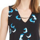 Top Alfani Feminino com Acabamento em Ferragens Azul Tamanho PM