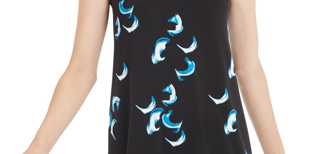 Top Alfani Feminino com Acabamento em Ferragens Azul Tamanho PM