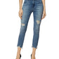 Calça jeans skinny cropped Alana High Rise feminina da J Brand, na cor Fix Up Destruct Blue, tamanho 29