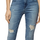 Calça jeans skinny cropped Alana High Rise feminina da J Brand, na cor Fix Up Destruct Blue, tamanho 29