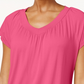 Camiseta Blusa Feminina JM Collection Rosa Tamanho Grande