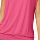Camiseta Blusa Feminina JM Collection Rosa Tamanho Grande