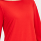 Blusa de crepe feminina Charter Club com detalhe de gravata, vermelha, tamanho PS/M