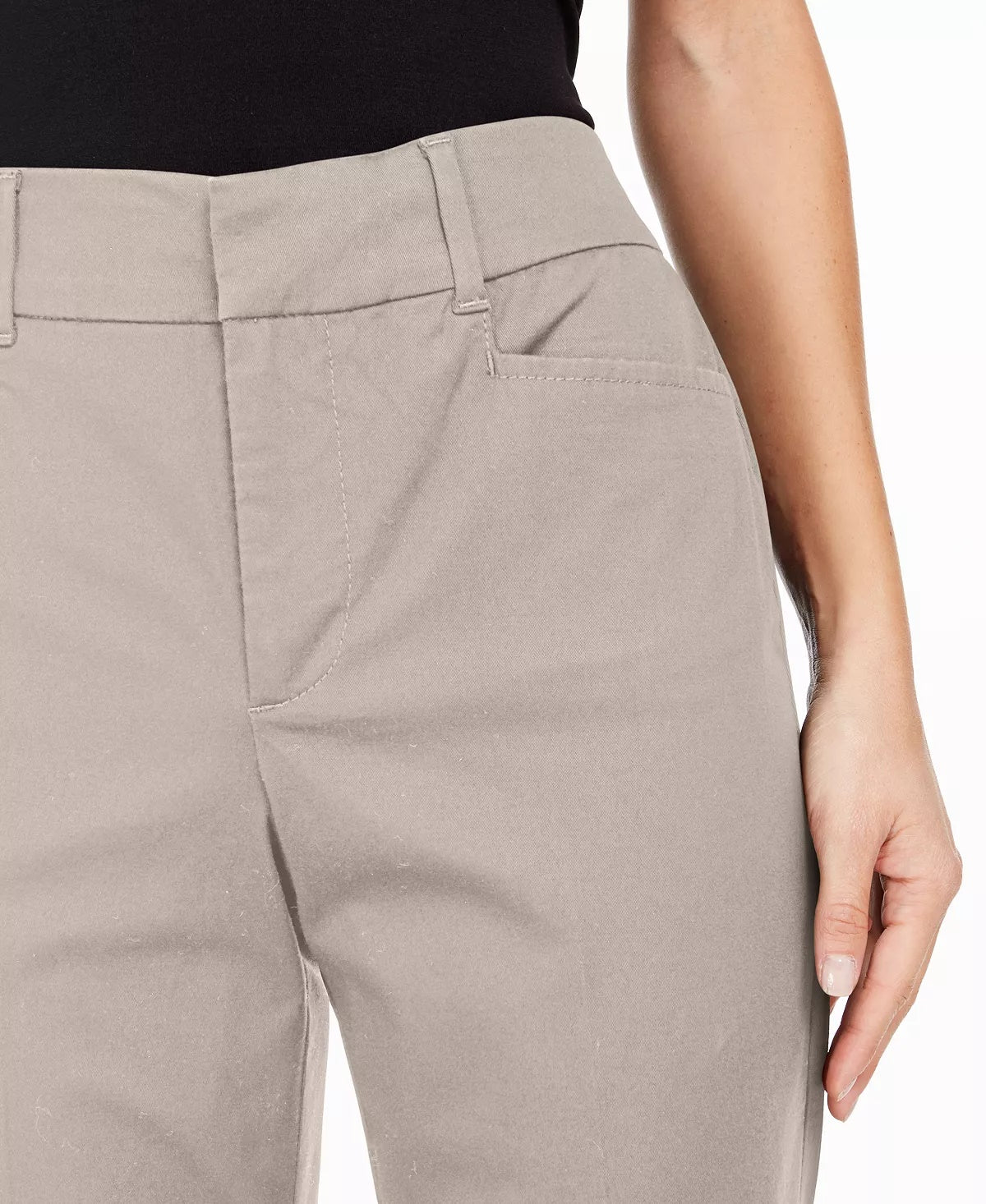 Calça feminina Charter Club com controle de barriga, bege, tamanho 4