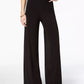 Palazzo feminino de perna larga da NY Collection, preto, tamanho PXS