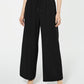 Calças Petite Palazzo Femininas NY Collection Pretas Tamanho Petite X-Large