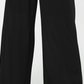 Calças Petite Palazzo Femininas NY Collection Pretas Tamanho Petite X-Large