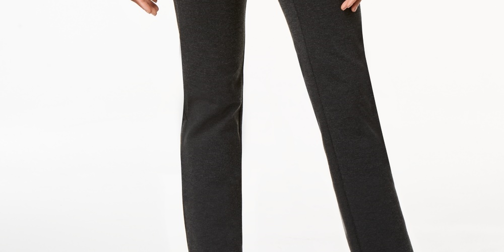 Calça feminina de malha mesclada Charter Club, cinza, tamanho 20X4