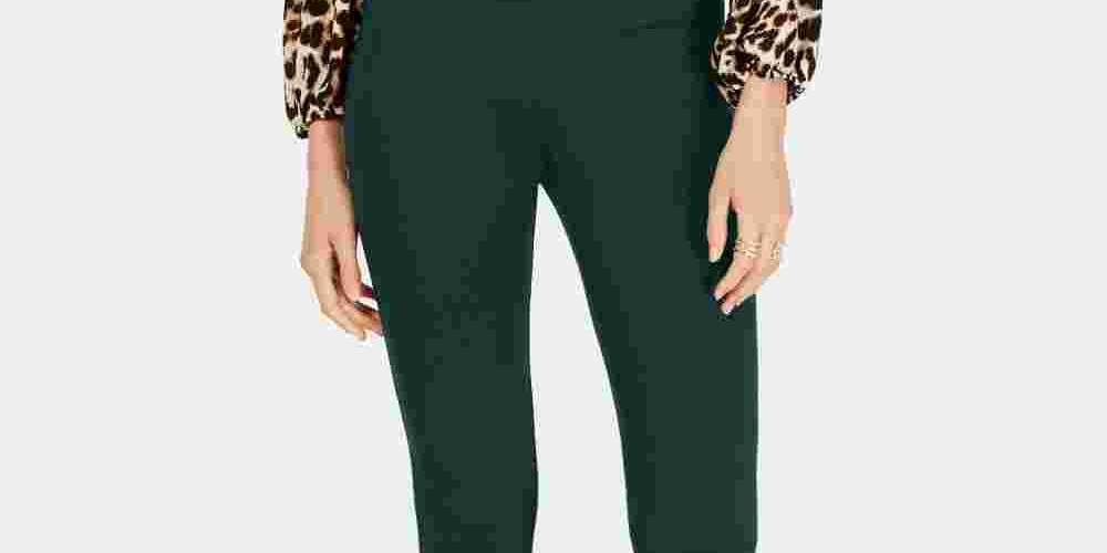 Leggings femininas sem costura Petite da INC International Concepts, tamanho verde, pequeno e pequeno