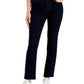 Calça jeans feminina Charter Club Lexington reta azul tamanho 10 pequena