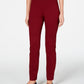 Calça feminina Charter Club Pull On Ponte Knit Vinho Tamanho 10 Petite