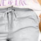 Bermuda feminina Style &amp; Co, tamanho grande, prateada
