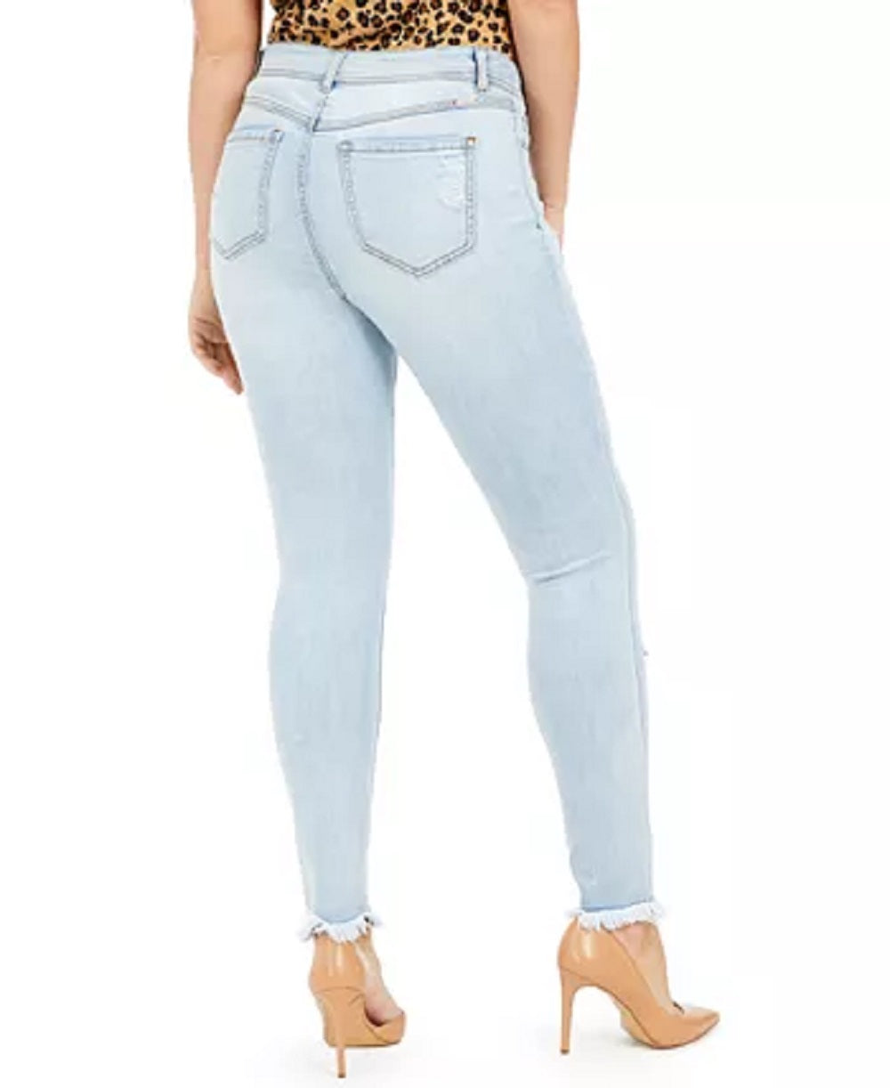 Calça jeans skinny feminina Curvy Rip &amp; Repair da INC International Concepts, azul, tamanho 6