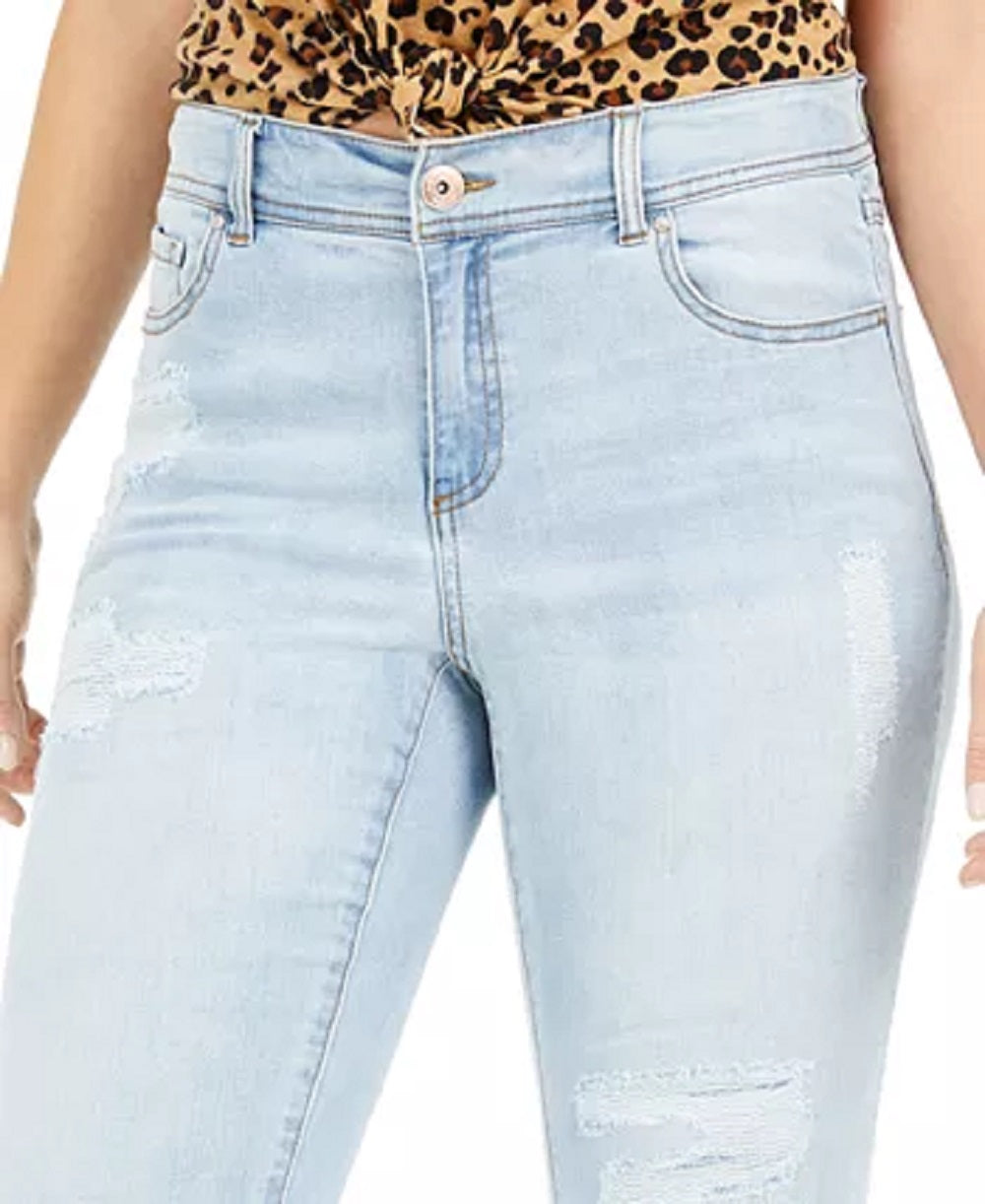 Calça jeans skinny feminina Curvy Rip &amp; Repair da INC International Concepts, azul, tamanho 6