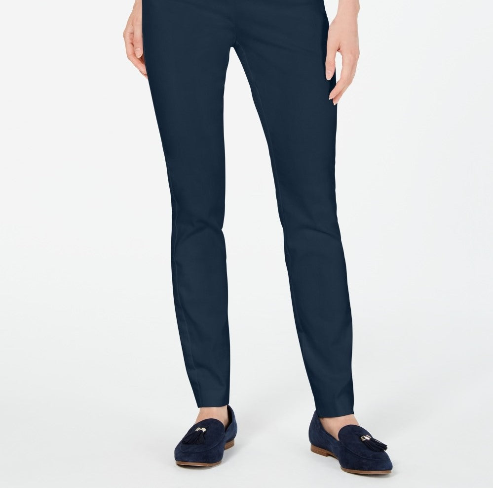 Calça skinny feminina Charter Club Petite Chelsea de sarja elástica, azul, tamanho 10, pequena