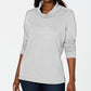 Karen Scott Sport Top Feminino Gola Redonda Cinza Tamanho Médio