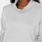 Karen Scott Sport Top Feminino Gola Redonda Cinza Tamanho Médio