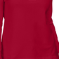 Karen Scott Moletom felpudo francês com cadarço feminino vermelho tamanho médio