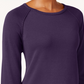 Karen Scott Suéter Feminino de Algodão Petite Roxo Tamanho P
