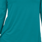 JM Collection Blusa feminina de ombro descoberto azul brilhante tamanho grande