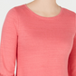 Top feminino Charter Club Petite Cotton com acabamento em renda Rosa PS