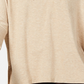 Blusa com capuz feminina Style &amp; Co, manga 3/4, bege, tamanho XX-G