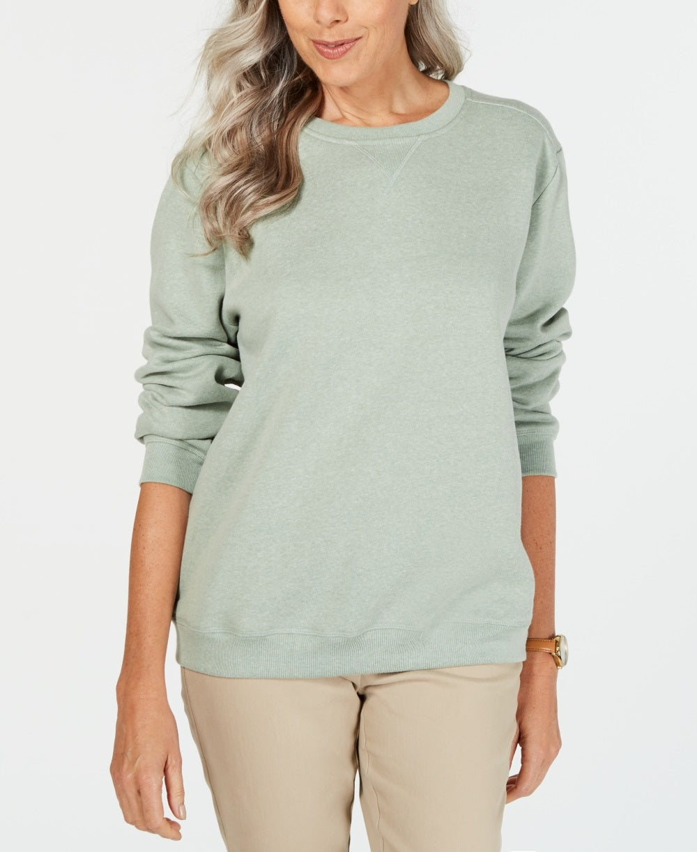 Karen Scott Moletom Esportivo Feminino Manga Longa Gola Redonda Verde Tamanho X-G