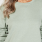 Karen Scott Moletom Esportivo Feminino Manga Longa Gola Redonda Verde Tamanho X-G