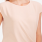 Blusa feminina Vince Camuto com amarração lateral em crepe, cor pêssego, tamanho 2XL