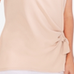 Blusa feminina Vince Camuto com amarração lateral em crepe, cor pêssego, tamanho 2XL