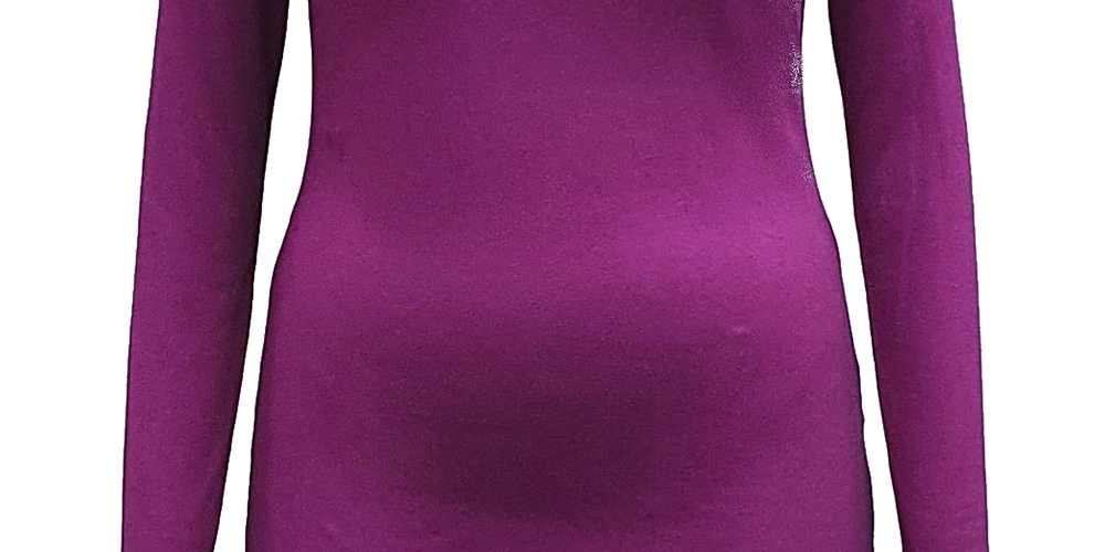 Blusa feminina de manga comprida Style &amp; Co, roxa, tamanho grande