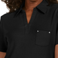 Camisa polo feminina Karen Scott de algodão, preta, tamanho pequeno
