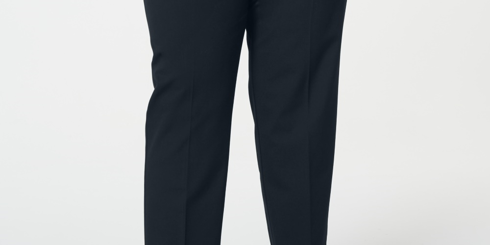 Calça feminina plus size Charter Club slim-leg azul 14W