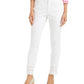 Calça jeans feminina Charter Club com ilhós e tornozelo, branca, tamanho natural 6