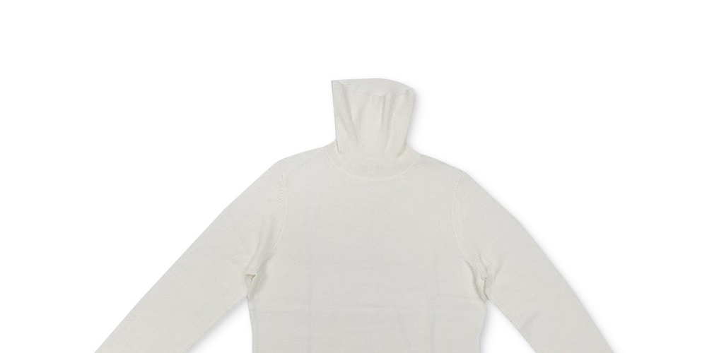 Suéter feminino de gola alta Charter Club, branco, tamanho pequeno