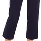 Calça Capri Feminina Charter Club com Punhos Abotoados e Controle de Barriga Azul Tamanho 8