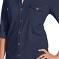 Camisa utilitária feminina Style &amp; Co, azul, tamanho PM