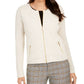 Jaqueta feminina acolchoada Charter Club bege tamanho XX-G