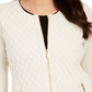 Jaqueta feminina acolchoada Charter Club bege tamanho XX-G
