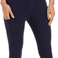 Calça utilitária cropped feminina Style &amp; Co, azul, tamanho 16