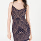 Vestido justo com glitter Jump Junior's azul marinho tamanho P