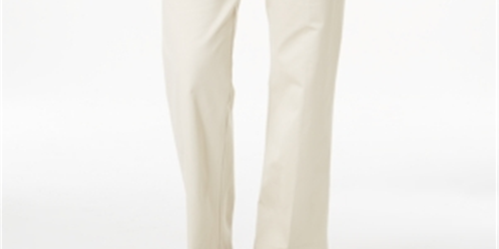 Calça feminina Alfred Dunner Classics Twill Pull-on marrom tamanho 12