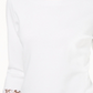 Suéter feminino INC International Concepts com manga sino e punho de renda, branco, tamanho pequeno